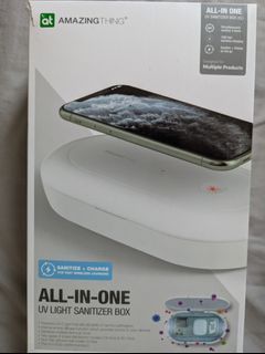 Amazing Thing All in one UV Sanitizer Box Wireless charger 10w and cleaner for phone and gadgets