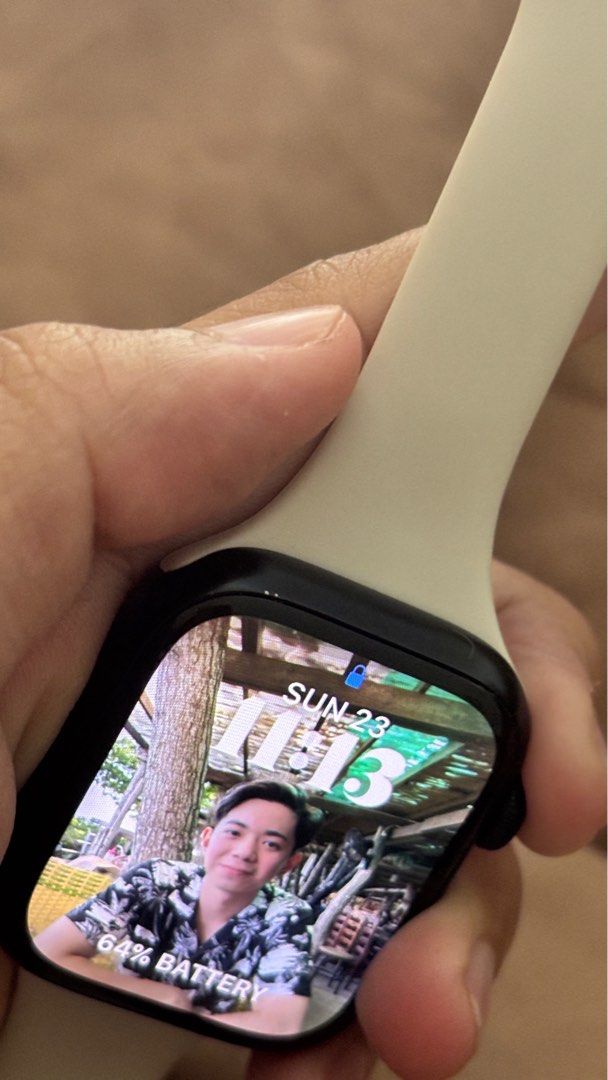 Apple Watch Series 9 41 MM (Category: Wearables & Smart Watches) located in Valenzuela. Submitted by reyndvd20 (Listing ID 1360006499, Image 2). Description: - bought for 22k last june 2024 - complete box & charger - have 3 sports band bought from orange app - 1 sports loop band - has flaws pero di naman noticeable .