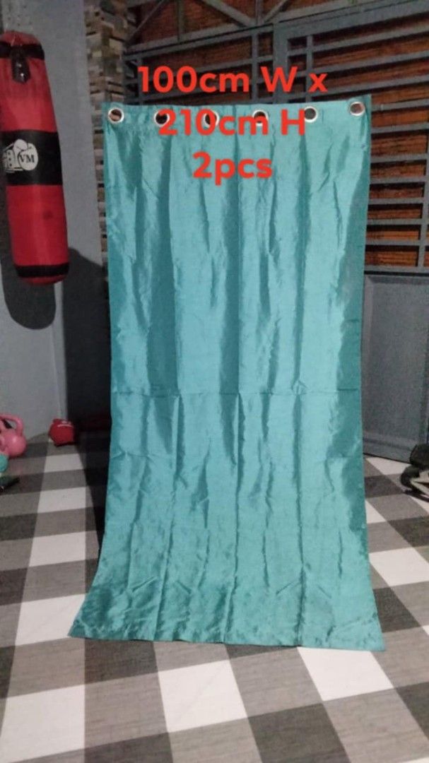 Blockout Curtain color Blue (Category: Curtains & Blinds) located in Bulacan. Submitted by aiza.aiza (Listing ID 1359866077, Image 1). Description: Curtain from Canada Good Quality size: 100CmW x 210cmH quantity: 2pcs =1,300.