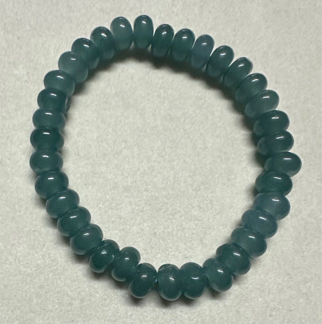 Blue Water Jade Abacus Bracelet (Category: Bracelets) located in Mandaluyong City. Submitted by vanic (Listing ID 1359940102, Image 1). Description: Bead Size: 8mm Wrist Size: 16cm.