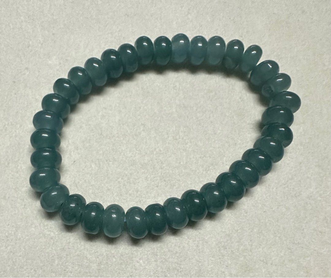 Blue Water Jade Abacus Bracelet (Category: Bracelets) located in Mandaluyong City. Submitted by vanic (Listing ID 1359940102, Image 2). Description: Bead Size: 8mm Wrist Size: 16cm.