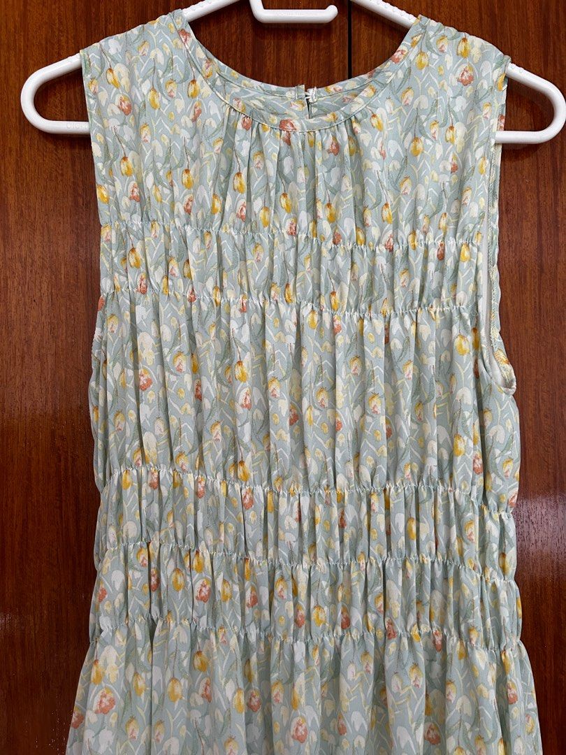 Brand New with tag Dress (Category: Dresses) located in Quezon City. Submitted by anneh13 (Listing ID 1359896994, Image 2). Description: Brand new with tags Purchased in HK Free size (can fit S-L) Body is stretchy with some garter Length is maxi Perfect condition Rfs: declutttering Ships from Libis QC.
