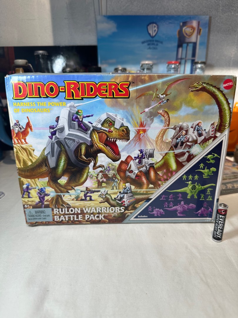 Figurines Mattel Dino-Riders Rulon Warriors Battle Pack Neuf Sous Blister - Collection Jouet Vintage