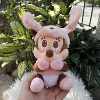 DISNEY Minnie Mouse Bunny Pink Costume Mascot Japan Original Plush Toy