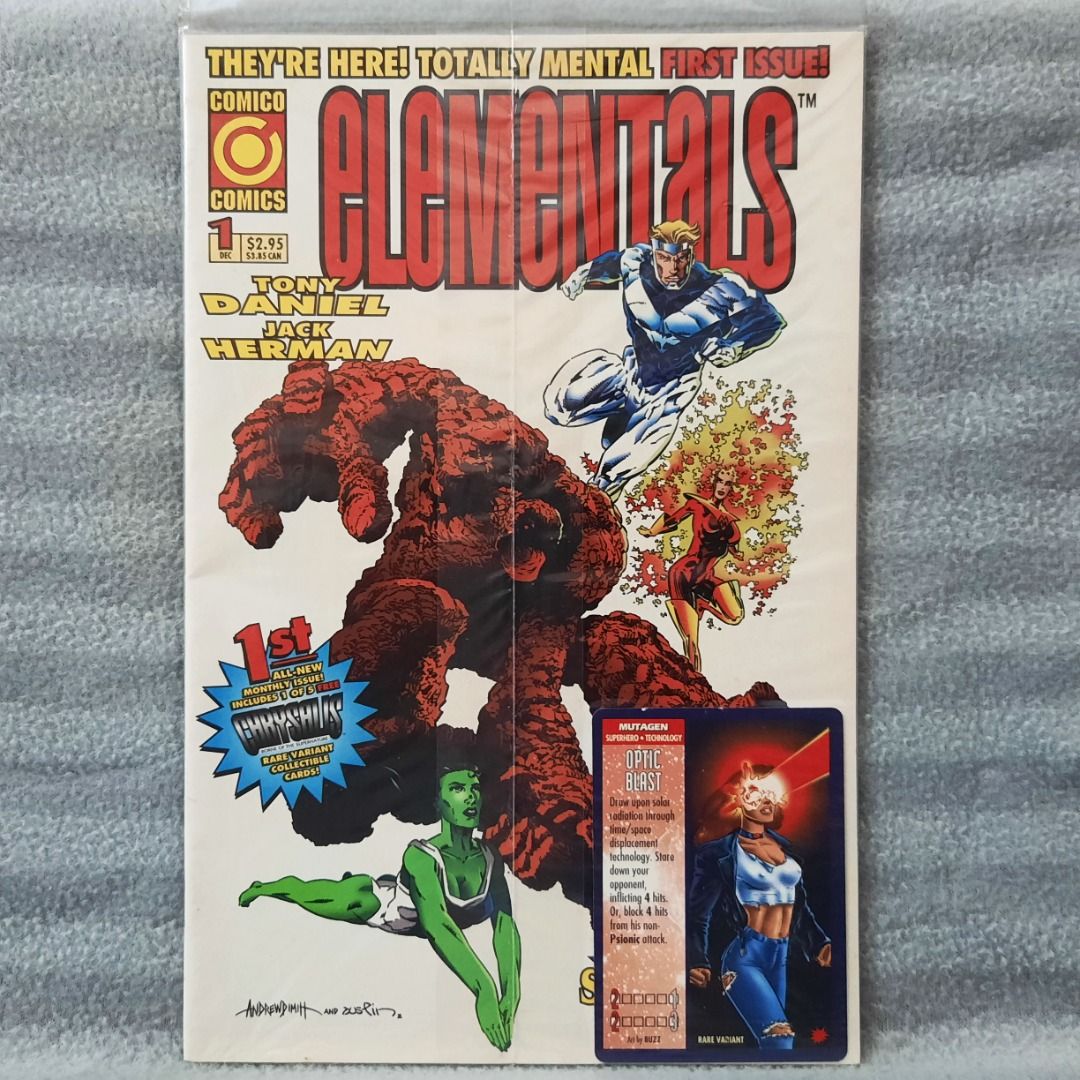 Elementals #1 Polybagged (3rd Series Comico Comics I-P) Jack Herman ...