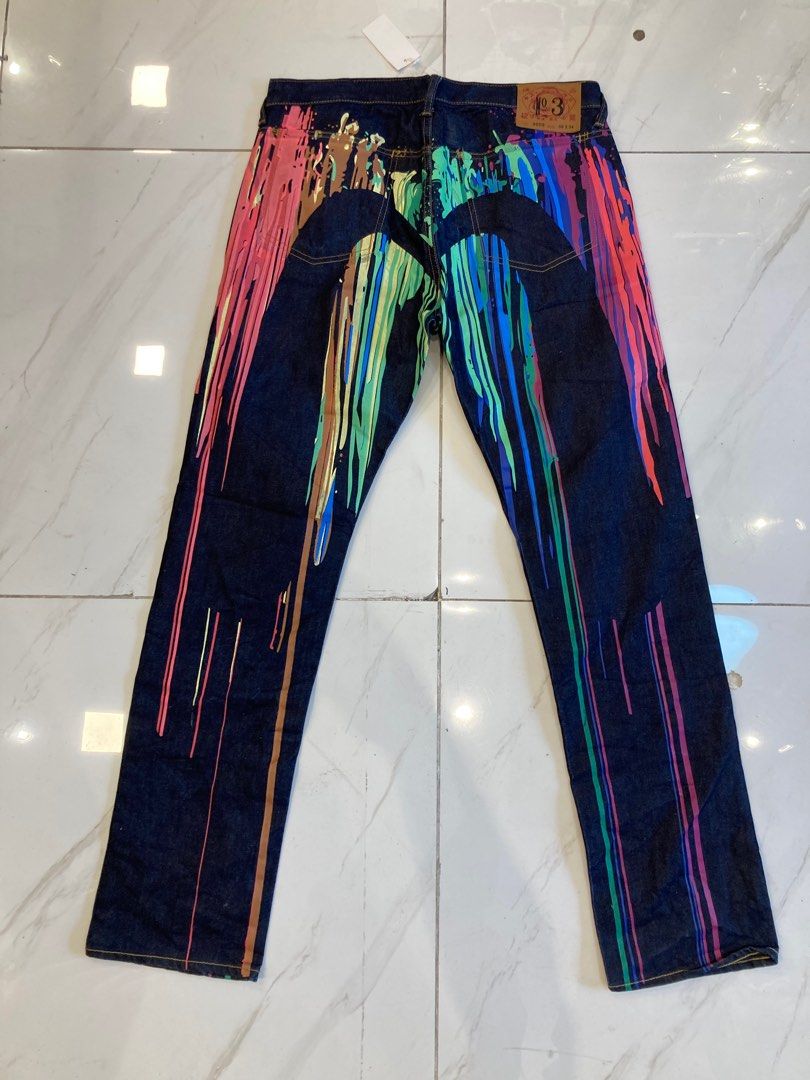 Evisu Daicock paint 36 (Category: Jeans) located in Quezon City. Submitted by janisu0303 (Listing ID 1359924661, Image 1). Description: Evisu Daicock Paint Size 36 6500 php fixed Good condition Fairview nova area meetups Or shipping 09151957363 Evisu Seagull D artisan Rmc Levis Selvedge.