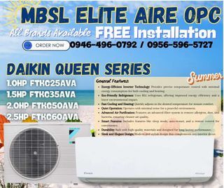 ✅️FREE INSTALLATION SPLIT TYPE AIRCON INVERTER ✅️