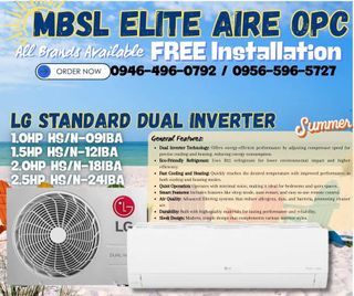 ✅️FREE INSTALLATION SPLIT TYPE AIRCON INVERTER ✅️