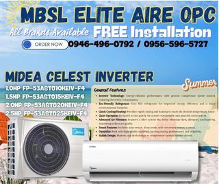 ✅️FREE INSTALLATION SPLIT TYPE AIRCON INVERTER ✅️