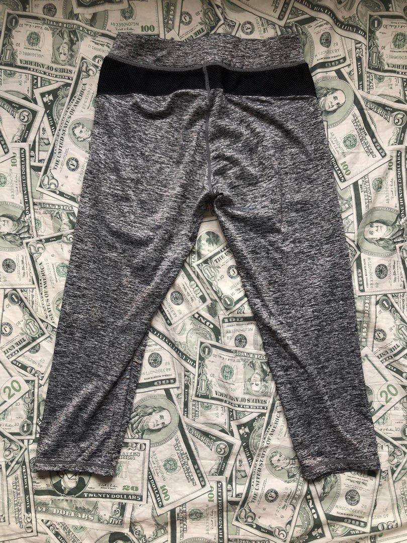Gray & Black Workout Leggings/ Activewear/ Sportswear (Category: Activewear) located in Manila. Submitted by 411_____ (Listing ID 1359907921, Image 3). Description: fits s-m.