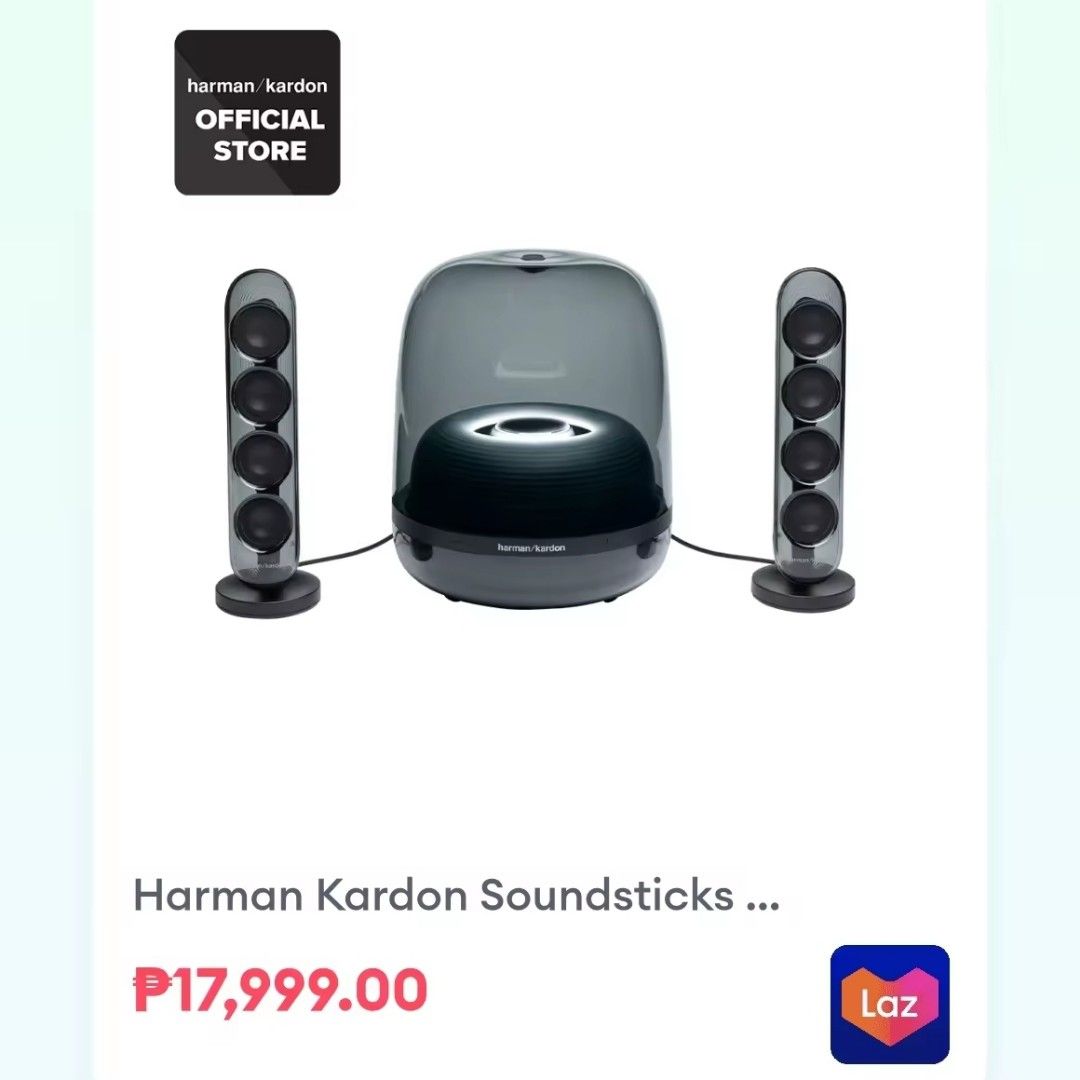 Harman Kardon Soundsticks 4 (Category: Soundbars, Speakers & Amplifiers) located in Paranaque City. Submitted by hizonrj_g (Listing ID 1360012977, Image 3). Description: *affiliate link below👇mailing & delivery Harman Kardon Soundsticks 4 t.me/CopperdG #CopperedG #pppMGh #HarmanKardon.