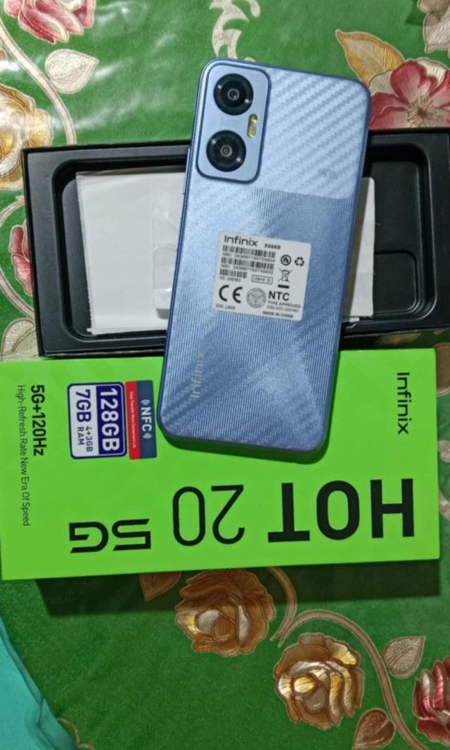 Infinix hot 20 5G (Category: Android Others) located in Quezon City. Submitted by uchiha11 (Listing ID 1359883473, Image 1). Description: All good po ginamit lng for review ng phone no issue ok nman siya and complete po siya message me if interested thank you Ps. Pinapasuyo lng ng Friend ko thanks.