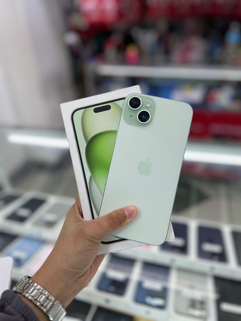 iPhone 15 Plus 256gb 95%bh Globelock NTC Variant No Issue (Category: iPhone 15 Series) located in San Juan City. Submitted by aynaagadgets (Listing ID 1359981363, Image 1). Description: FOR SALE | TRADE / SWAP PASS SA MGA SCAMMERS / THIRD PARTY (RFS: Buy and Sell) IPHONE 15 PLUS 256GB GLOBELOCK (may isang konteng dent) ⬇️DETAILS⬇️ •256 GB (Other storage is also available) •Globelock (Other Variant is still available but price may vary) •Green (Ot