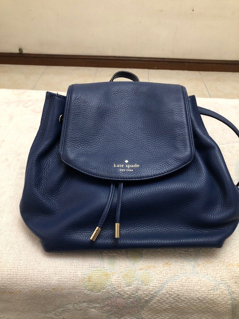 Kate Spade leather backpack (Category: Luxury Bags & Wallets) located in Las Pinas. Submitted by ydnam0815 (Listing ID 1359939013, Image 1). Description: 💯 Kate Spade leather backpack. With scuffing due to normal use(pls see pics).