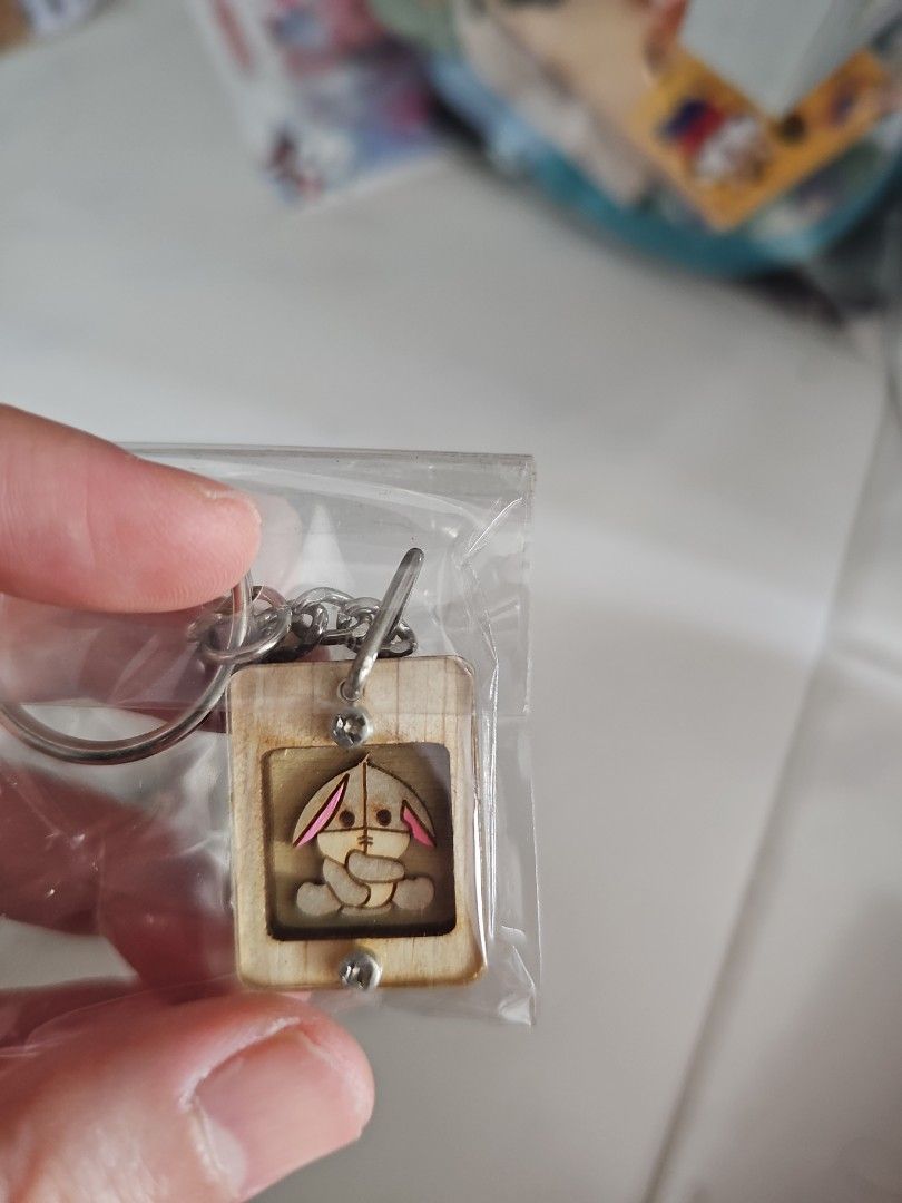 Keychain (Category: J-Wave Merchandise) located in Singapore. Submitted by qh_rw (Listing ID 1359934006, Image 4). Description: Small wooden keychain from penang $2 each 4 different designs.