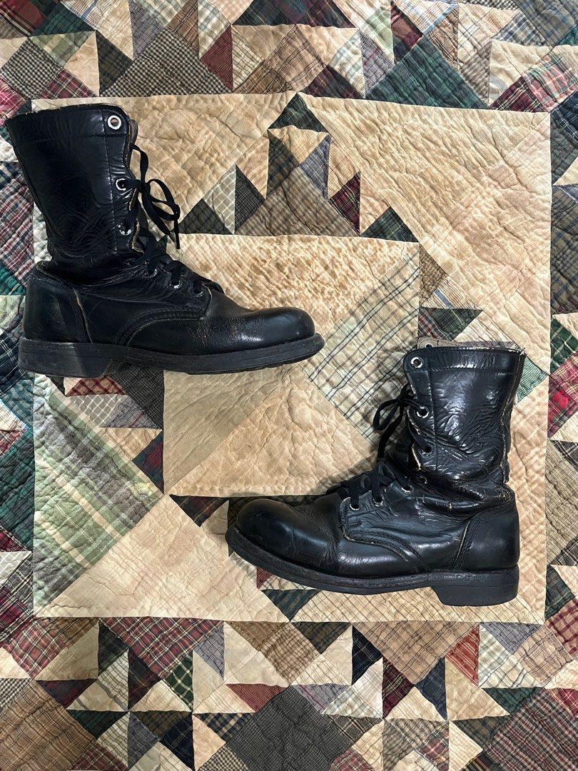 Korean Army Combat Boots (Category: Boots) located in Manila. Submitted by its_ookay.ph (Listing ID 1359920164, Image 1). Description: Heavily used vintage military boots showing signs of wear and patina giving more character imo Fits a US 9 Won’t mind keeping.. .