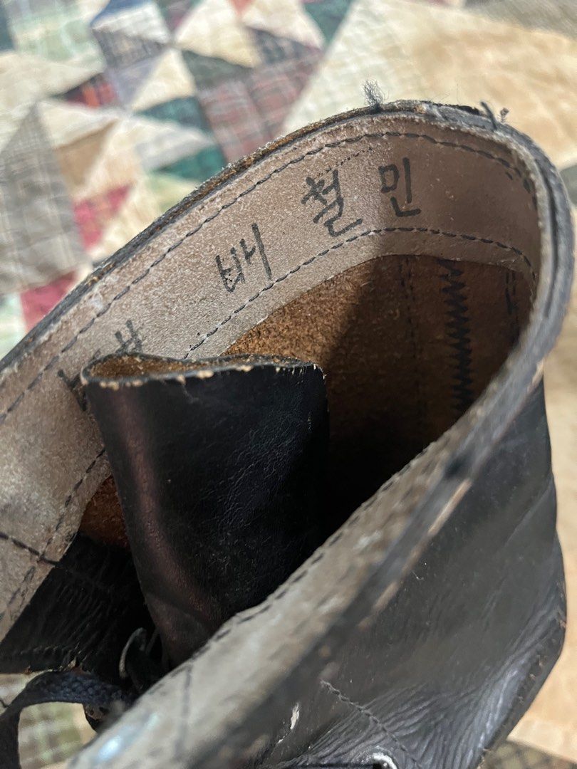 Korean Army Combat Boots (Category: Boots) located in Manila. Submitted by its_ookay.ph (Listing ID 1359920164, Image 3). Description: Heavily used vintage military boots showing signs of wear and patina giving more character imo Fits a US 9 Won’t mind keeping.. .