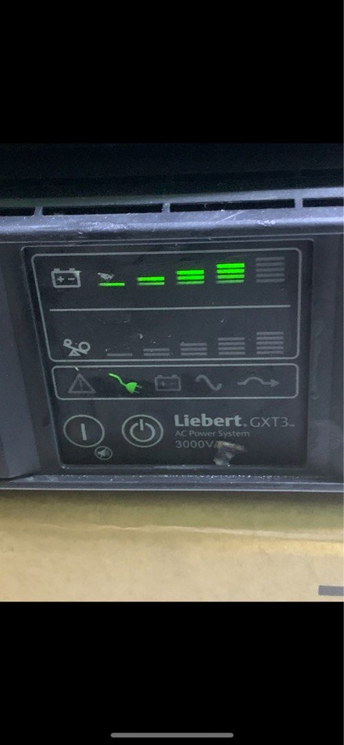 Liebert GXT4 3kva ups (Category: Office & Business Technology) located in Makati City. Submitted by myapplegates (Listing ID 1359186067, Image 2). Description: Liebert GXT4 3kva ups Good Batt / Replaced 8 Units availables.