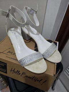 LONDON RAG SILVER FORMAL SANDALS