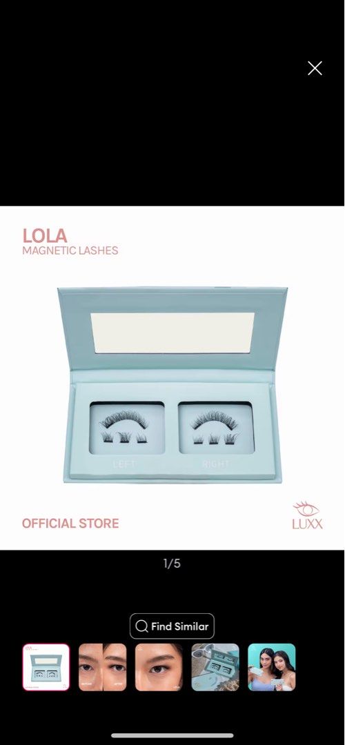 Luxx Magnetic Lashes in Lola (Category: Makeup) located in Taguig. Submitted by smolgirlfits (Listing ID 1360015372, Image 1). Description: Luxx Lash Magnetic Lashes - Lola Brand new, opened but never used Bought from Laz 12.12 RFS: Need funds .