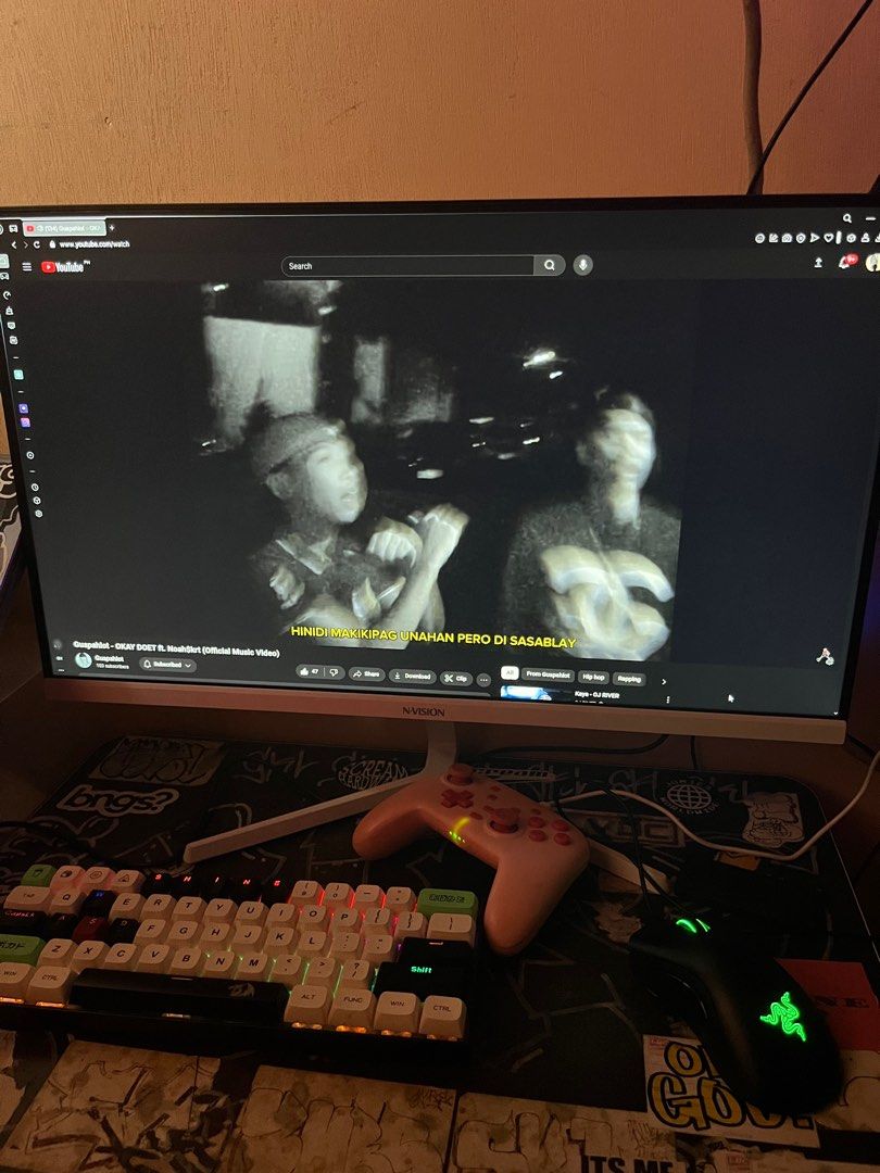 MID GAMING PC (Category: Desktops) located in Taytay. Submitted by john_reyessickboyrari (Listing ID 1359873449, Image 2). Description: PC FOR SALE GOOD FOR EDITING,GAMING,ETC RFS: UPGRADE NEW PC RYZEN 5 5600 G (INTEGRADTED GRAPHICS) GTX 1650 4GB ASROCK B550 PRO SE WHITE KINGSTON FURY BEAST DDR4 8GB 2x SSD 128 GB RAMSTA S800 SSD 512 GB APACER AS350 PRISM FANS YGT AIO 30k IF SU SET NVISSION PRO 100hz REDRAGON LAKSHMI RAZER DEATH HADDER ESSENTIAL 3