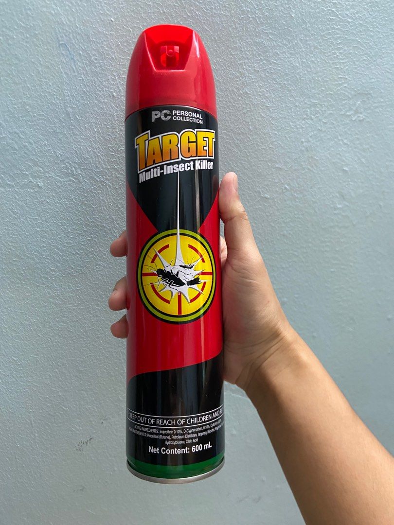 Multi-Insect Killer 600 ml (Category: Insect Repellents) located in Manila. Submitted by ya_el04 (Listing ID 1359886240, Image 1). Description: 300ml - ₱224 600ml -₱369 With Target Multi-Insect Killer,you keep your home pest-free and give your family lasting protection and peace of mind. •With 3x faster Knockdown Power that works instantly on cockroaches •With Charm Bait Formula that drives insects out of their hiding spots •5 days residual effic
