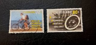 Netherlands 1993 - Motorcycle and Car Industry 2v. (used) COMPLETE SERIES