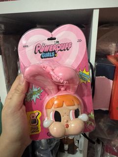 POPMART CRYBABY THE POWERPUFF GIRLS Blossom Mirror Pendant Keychain