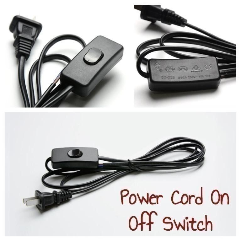 Power Cord with On Off Switch, Furniture & Home Living, Home ...