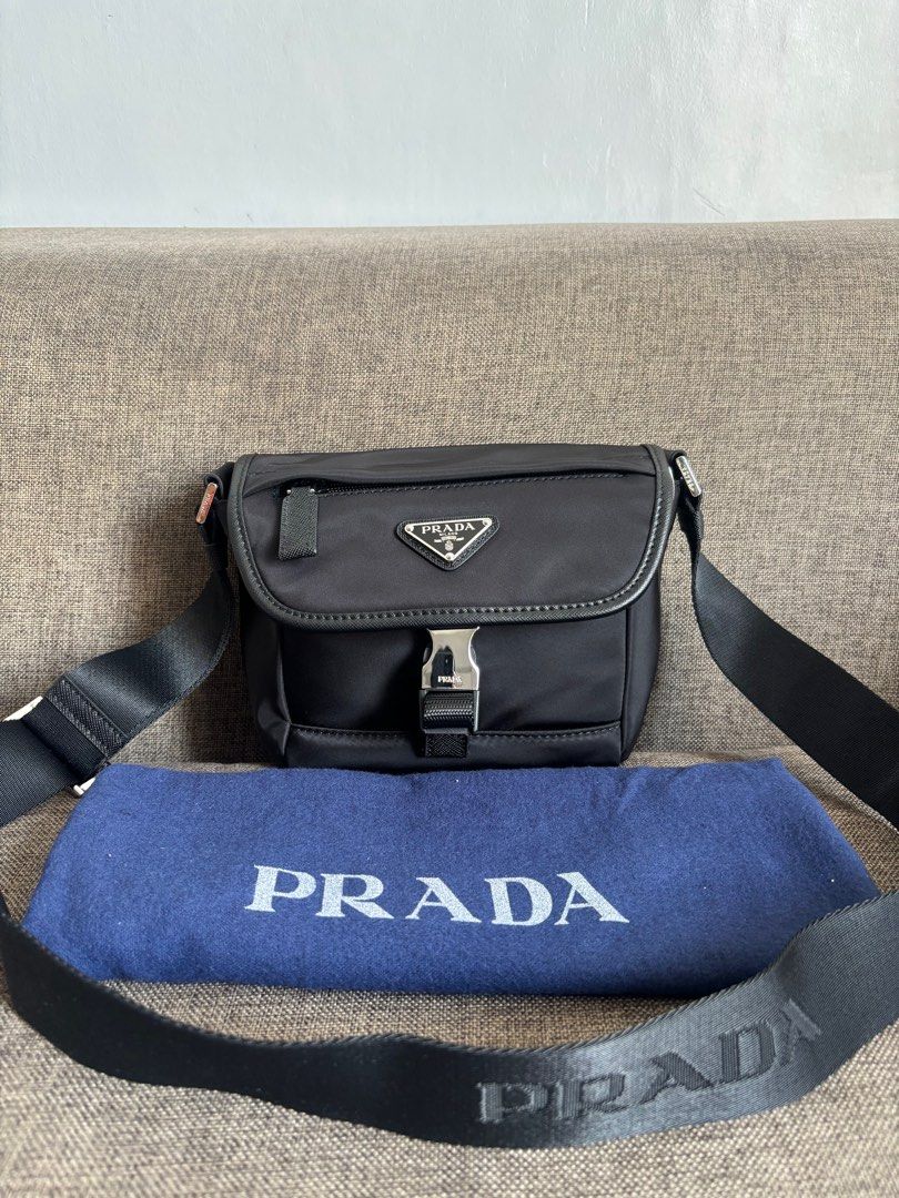 PRADA NYLON SLING BAG (Category: Luxury Bags & Wallets) located in San Fernando. Submitted by Bagstatic_luxuries (Listing ID 1359872304, Image 1). Description: New sourced prada bag!!! 🤩🤩🤩 With original dustbag Japan sourced 🇯🇵 .