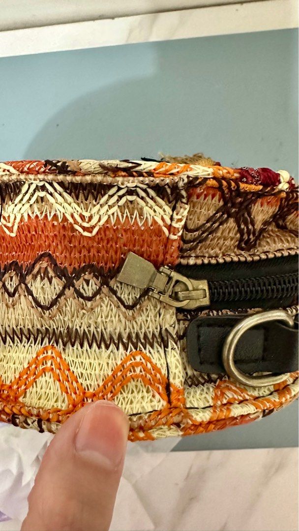 Pre-loved Boho Round Bag (Category: Beach Bags) located in Quezon City. Submitted by trishystuff (Listing ID 1359932831, Image 3). Description: Disclaimer: - Color might be slightly different from actual due to camera/screen settings. - Please see photos for flaws. Mode of payment: Bank transfer or Gcash Note: Shipping via Grab or Lalamove ONLY. Fee care of buyer..
