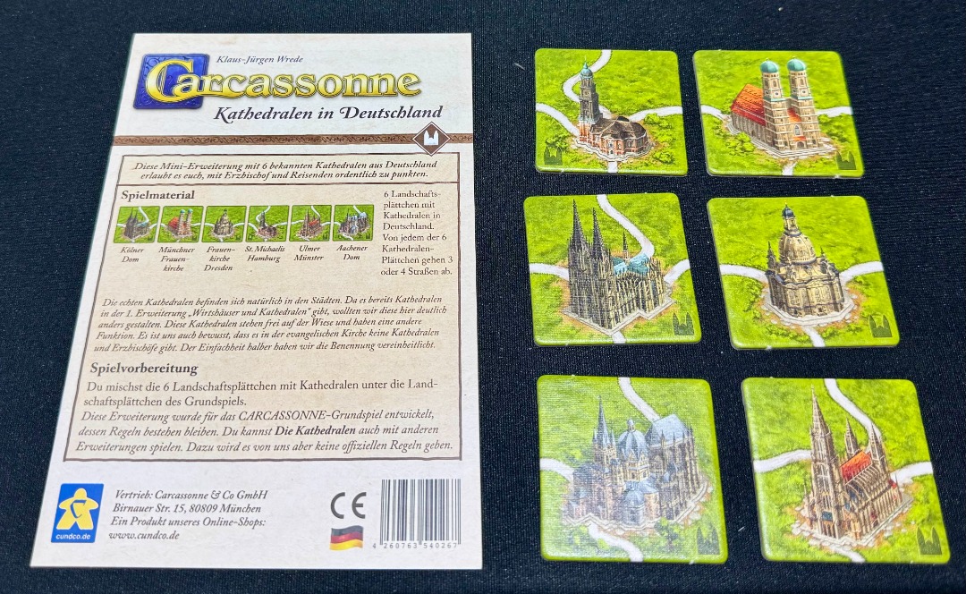 CARCASSONNE EXPANSION 1 Auberges Et Cathédrales Jeu De Table Giochi