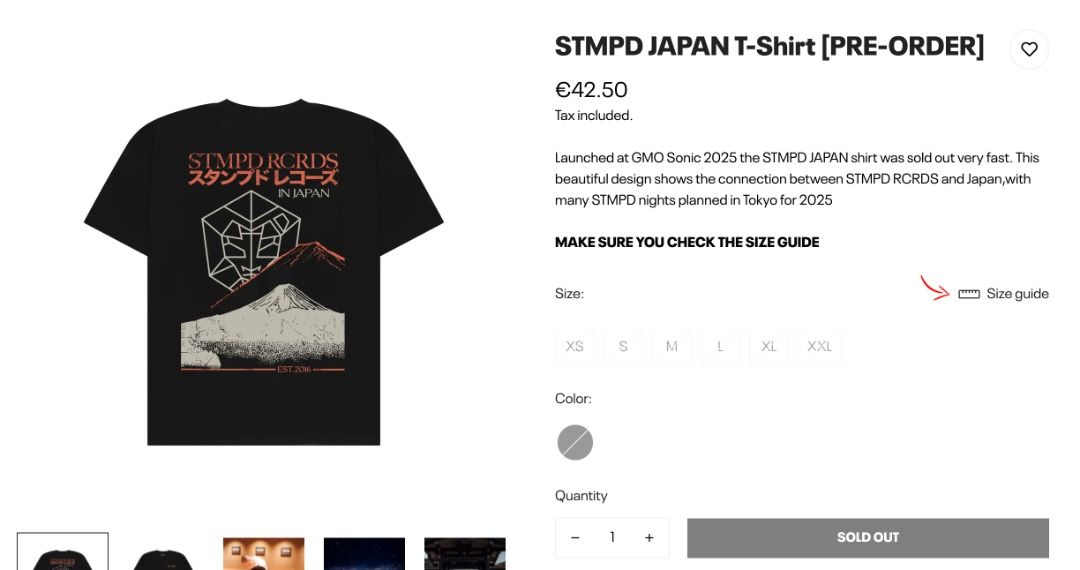 BNIS* Martin Garrix Shop STMPD JAPAN T-Shirt (XS), Hobbies & Toys