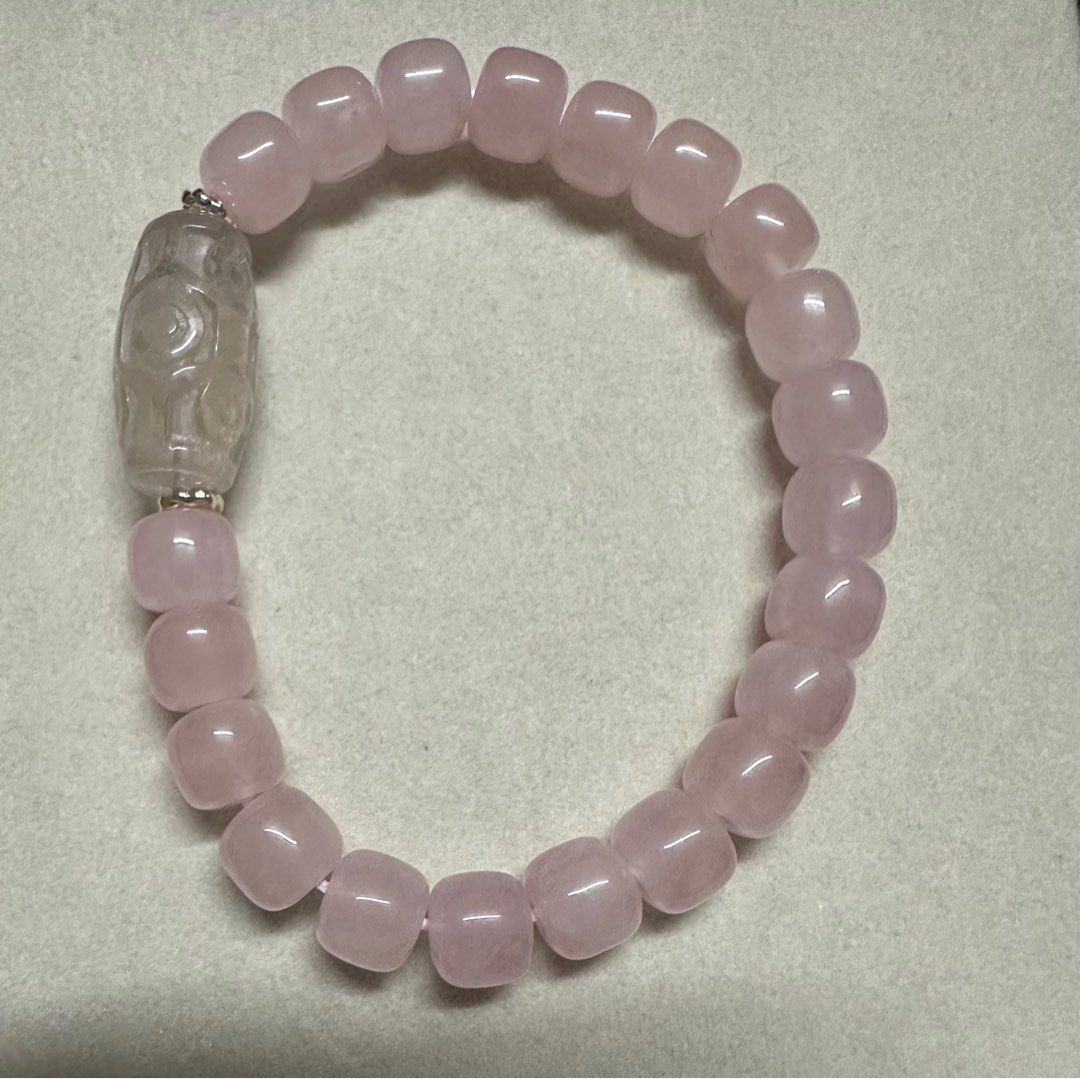 Rose Quartz Crystal Bracelets (Category: Bracelets) located in Mandaluyong City. Submitted by vanic (Listing ID 1359938662, Image 2). Description: Rose Quartz Crystal Bracelets 📍Drum Shape RQ 10mm w/ Pink Fluorite Dzi Eye Barrel Price: 750php Wrist Size: 19cm 📍Drum Shape RQ 9mm w/ Sakura RQ Charm Price: 680php Wrist Size: 18cm 📍Barrel Shape RQ Price: 600php Wrist Size: 16cm (adjustable string).