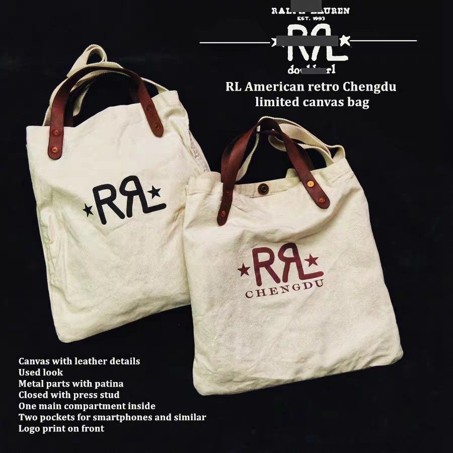 バッグ RRL retro Chengdu limited canvas bag RRL retro Chengdu limited canvas bag RRL American retro