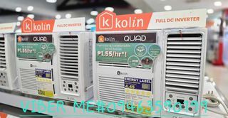 SALE😲KOLIN WINDOW TYPE FULL DC INVERTER AIRCON KAG75WCINV KAG100WCINV KAG145WCINV KAG200WCINV KAG250WCINV 🌐