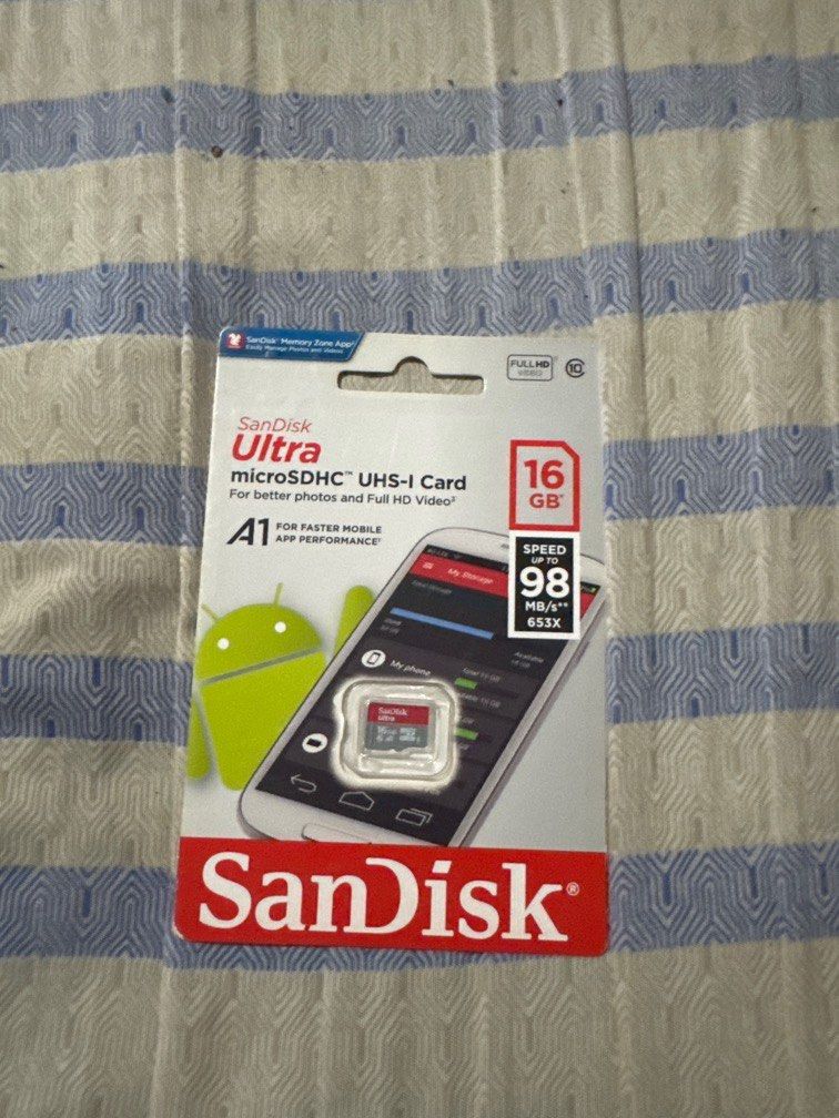 San Disk Ultra 16GB microsd (Category: Memory & SD Cards) located in Las Pinas. Submitted by nmordanoso (Listing ID 1359922325, Image 1). Description: .