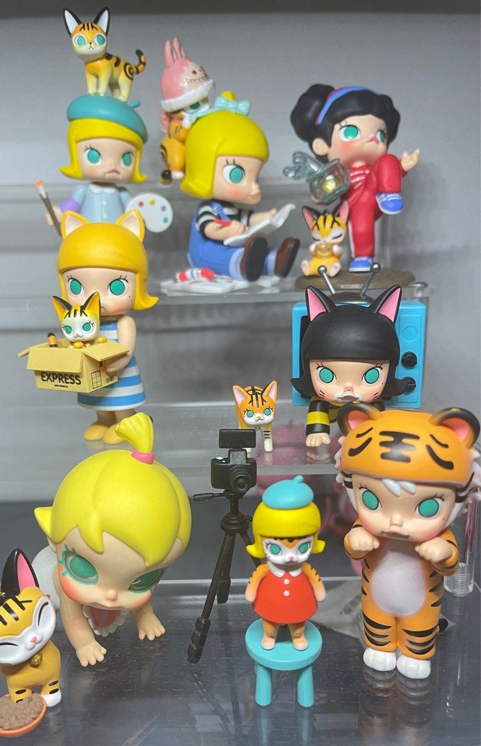 [SET] Pop Mart Molly cat theme collection (Category: Designer & Blind Box Toys) located in Pasig City. Submitted by kpm2012 (Listing ID 1359975615, Image 1). Description: Sold as set only. Last price posted. Comes with box and card..