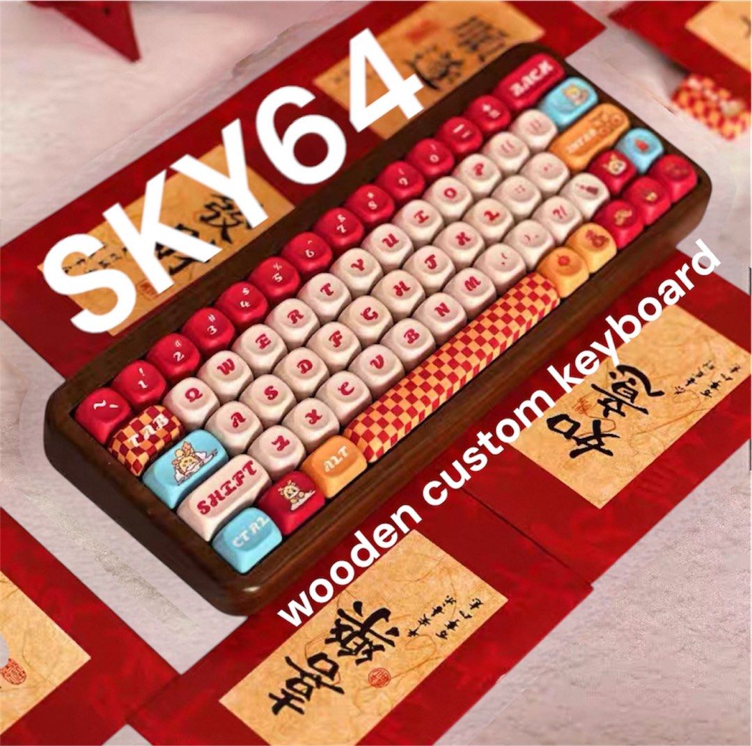SKY64 Wooden Custom Mechanical Keyboard Building and Modding, Computers ...