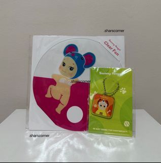 Sonny Angel Dog Time Keychain & Fan Set