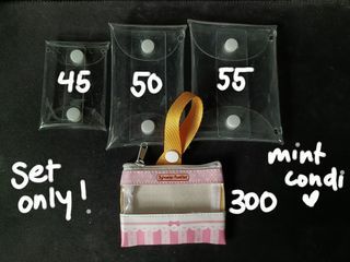sylvanian families calico critters clear acrylic pouch set only no tingi