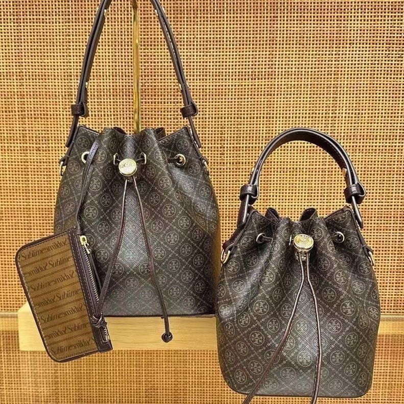 TB T Monogram Bucket Bag, Women's Fashion, Bags & Wallets, Cross-body ...