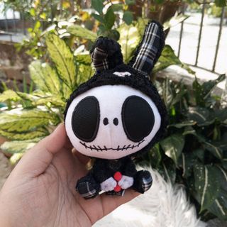 The Nightmare Before Christmas JACK SKELLINGTON Rabbit Costume Retro Mascot Plush Toy
