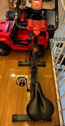 TRAX Stationary Bike (Category: Cardio & Fitness Machines) located in Marikina City. Submitted by kmdd27 (Listing ID 1359983953, Image 2). Description: TRAX Stationary Bike Price is negotiable Rarely used. Rfs: Not using anymore .