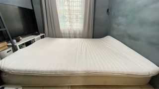 TUSSÖY Mattress topper, white, Queen