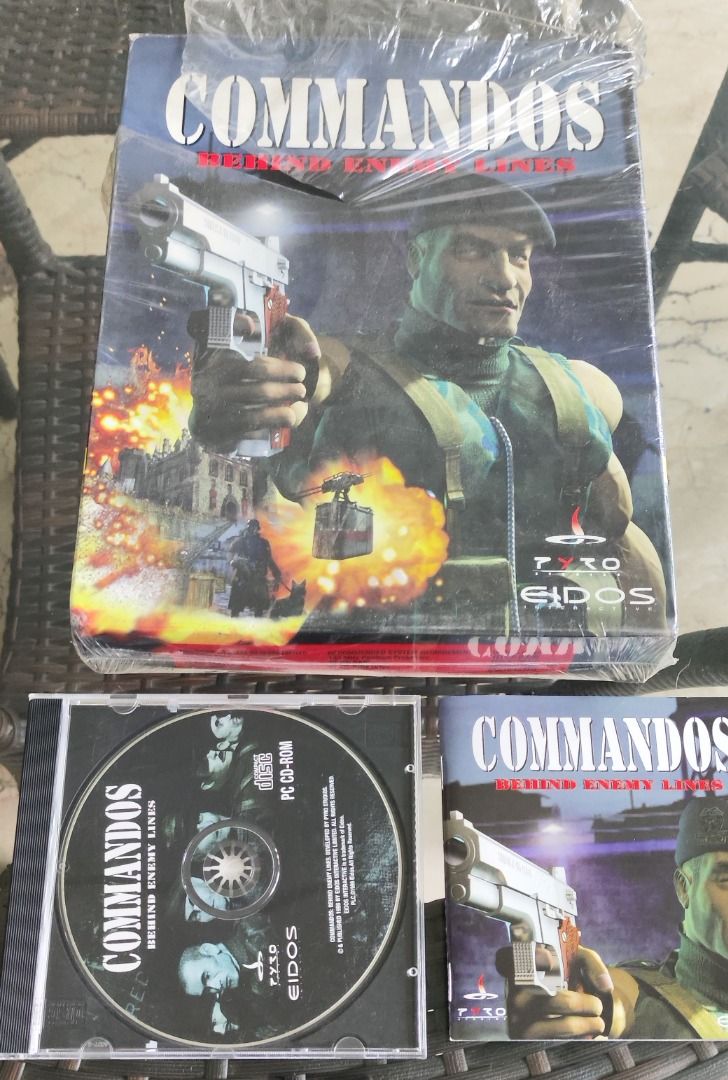 Vintage Big Box PC Game: Commandos - Behind Enemy Lines, Windows 95 (d791) (Category: Others) located in Quezon City. Submitted by outoftheboxph (Listing ID 1359913848, Image 3). Description: Vintage Big Box PC Game: Commandos - Behind Enemy Lines, Windows 95 (d791) Includes: CD (Never used/ installed/ no scratches) Poster Manual Big Box.