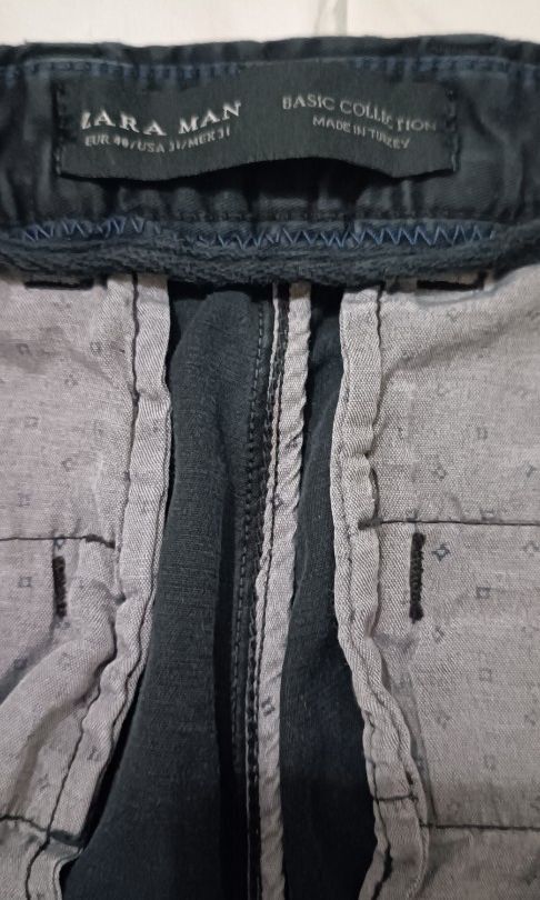 Zara Black Chinos - 31 (Category: Trousers) located in Makati City. Submitted by inxsstuff (Listing ID 1359935649, Image 3). Description: Zara Black Trousers Size 31 Payment via Gcash or BPI transfer.