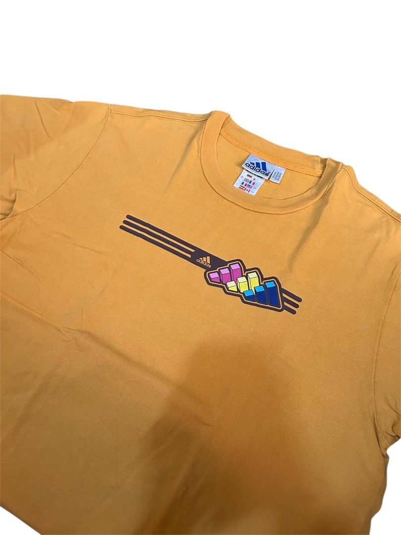 Vintage 90s Adidas (Category: Tshirts & Polo Shirts ) located in Manila. Submitted by _j0oooo (Listing ID 1360196570, Image 1). Description: 90s Mustard Adidas L on Adidas Tag 28.5x22 No Issue color may vary due to lighting.
