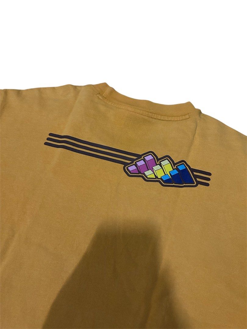 Vintage 90s Adidas (Category: Tshirts & Polo Shirts ) located in Manila. Submitted by _j0oooo (Listing ID 1360196570, Image 2). Description: 90s Mustard Adidas L on Adidas Tag 28.5x22 No Issue color may vary due to lighting.