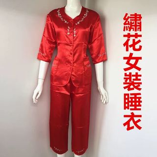 幸福傳承-女裝上頭紅睡衣褲拖鞋62975775411969113